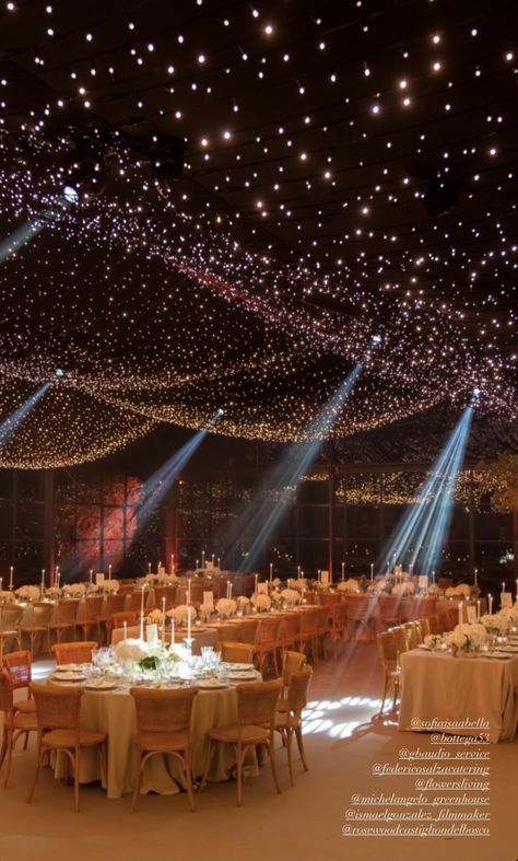 Wedding Lights Ceiling, Wedding Ceiling Lights Starry Nights, Starry Night Wedding Reception, Reception Ceiling, Wedding Ceiling, Starry Night Wedding, Bacolod, Dream Wedding Decorations, Night Wedding