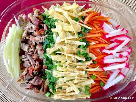 Somen Salad – HI COOKERY Hawaiian Noodle Salad, Somen Salad Recipe, Somen Salad Dressing Hawaii, Somen Noodle Salad, Somen Salad Hawaiian, Somen Salad Dressing Recipe, Somen Noodles Recipes, Somen Noodle Recipe, Somen Salad