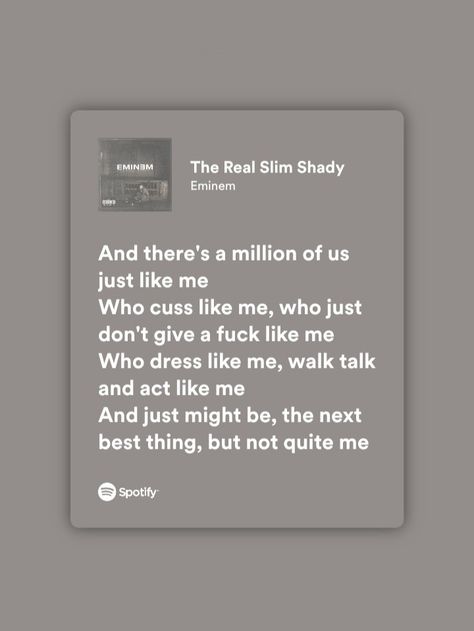 Song Posters Eminem, Song Lyrics Wallpaper Eminem, Emenim Quotes Slim Shady, My Band Eminem, Eminem Captions, Eminem Aesthetic Quotes, Eminem Lyrics Aesthetic, Eminem Quotes Lyrics Songs, Eminem Lyrics Wallpaper