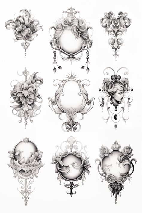 Victorian Jewelry Tattoo, Victorian Chest Tattoo, Gothic Victorian Tattoo, Victorian Tattoo Vintage, Victorian Gothic Tattoo Ideas, Victorian Tattoo Ideas, Gothic Architecture Tattoo, Victorian Tattoos, Victorian Core