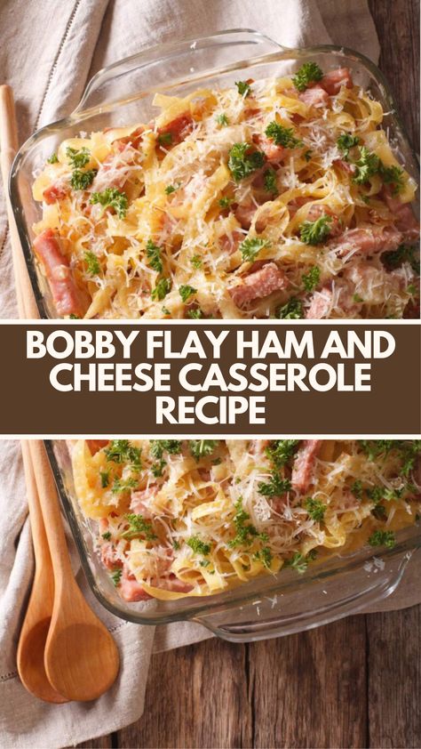 Bobby Flay Ham and Cheese Casserole recipe is made with rotini pasta, unsalted butter, flour, milk, cream, salt, black pepper, onion powder, garlic powder, diced ham, sour cream, sharp cheddar, and scallions this delicious and easy casserole takes 55 minutes to prepare and cook and serves 4 people. Ham Dinner Casserole Recipes, Bobby Flay Ham And Cheese Casserole, Recipes With Diced Ham Dinners, Leftover Cottage Roll Recipes, Ham And Broccoli Casserole Recipes, Casseroles Using Ham, Underground Ham Casserole, Casserole Using Ham, Recipes That Use Ham