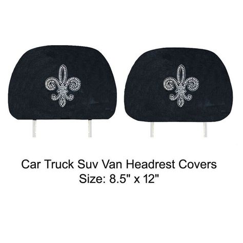 Item specifics: Condition: Brand New Brand: KAAA Material: Size: 8.5" x 12" Package Includes: Include : 2 Headrest Covers Product Features Contition: Brand New Brand: KAAA Material: 100% Polyester Size: 12" x 8.5" each - Stretchable 100% Polyester with Urethane Foam Backing Protect your car interior Installs easily and removes easily Payment PayPal Visa through Paypal Mastercard through Paypal American Express through Paypal Discover through Paypal Shipping FREE SHIPPING for Continental US 48 States with physical address only Shipping to PO Box, FPO, APO,AK, HI, PR,VI, GU, and US territories NOT AVAILABLE AND NOT ELIGIBLE FOR FREE SHIPPING. INTERNATIONAL SHIPPING NOT AVAILABLE. Item may be remove from factory packaging. All items will be ship with tracking number. Most items will be ship w Black Car Decorations Interior, Black Car Interior Decor, Y2k Car Decor, Goth Car Decor, Goth Car Interior, Girly Car Decor, Car Decorations Interior, Black Mini Cooper, Mini Cooper Sport