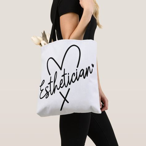 esthetician tote bag Perfect Tote Bag, Esthetician, Office Work, Wax Seals, School Office, Sign Poster, Note Pad, Business Card, Tote Bags