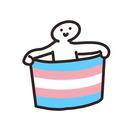 Cute Trans Drawings, Trans And Gay Flag Icon, Binder Aesthetic Trans, Subtle Trans Pfp, Trans Ftm Pfp, Trans Drawings Ftm, Icons Trans, Trans Aesthetic, Trans Wallpaper