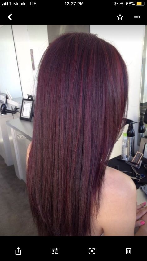 Pelo Color Vino, Magenta Hair Colors, Hair Color Mahogany, Mahogany Hair, Hair Color Plum, Magenta Hair, Dark Purple Hair, Red Hair Inspo, Wine Hair