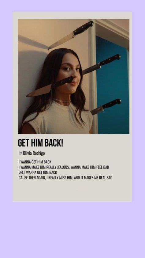 Olivia Rodrigo Poster Get Him Back, Olivia Rodrigo Song Poster, Get Him Back, Olivia Rodrigo Get Him Back, Songs Olivia Rodrigo, Get Him Back Olivia Rodrigo, Minimalist Poster Music, Olivia Poster, Olivia Rodrigo Songs