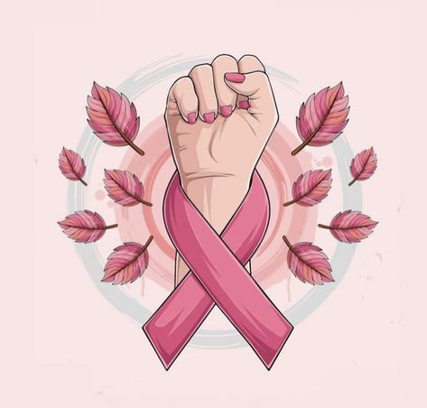 Pink October Drawing, معرض فني, Pink Ribbon Awareness, October Pink, Aids Awareness, Awareness Poster, Woman Hand, Pink Day, Pink October