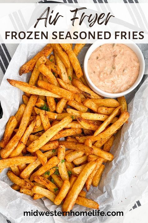 Frozen Fries Seasoning, Seasoning For Frozen French Fries, Airfry Frozen French Fries, Air Fryer Seasoned French Fries, Frozen French Fry Recipes, Air Fryer Frozen French Fries Crispy, How To Season Frozen Fries, Homemade Frozen French Fries, Frozen French Fries In Air Fryer