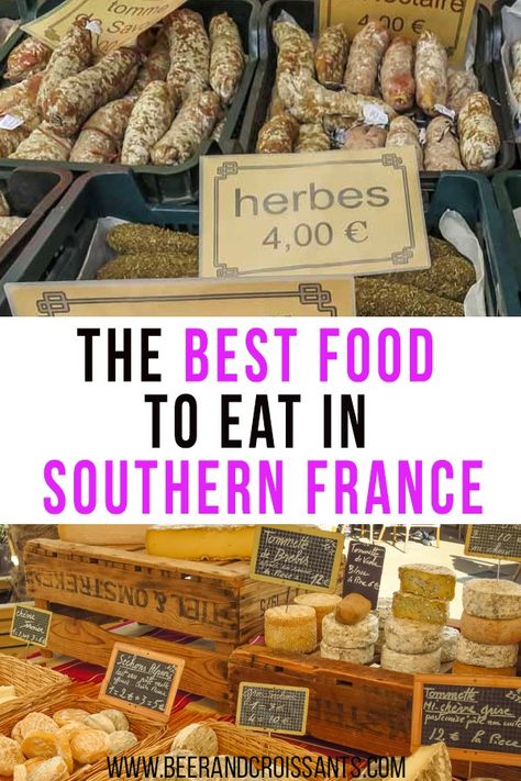 Looking for the best food in Provence France? In our guide, you'll find the best 12 dishes to try in the south of France #Frenchfood #Frenchfoodrecipes #ProvenceFrance #Provencefood France Food, Visit France, Travel France, Southern France, Loire Valley, Food And Travel, Provence France, Free Service, Travel Writer