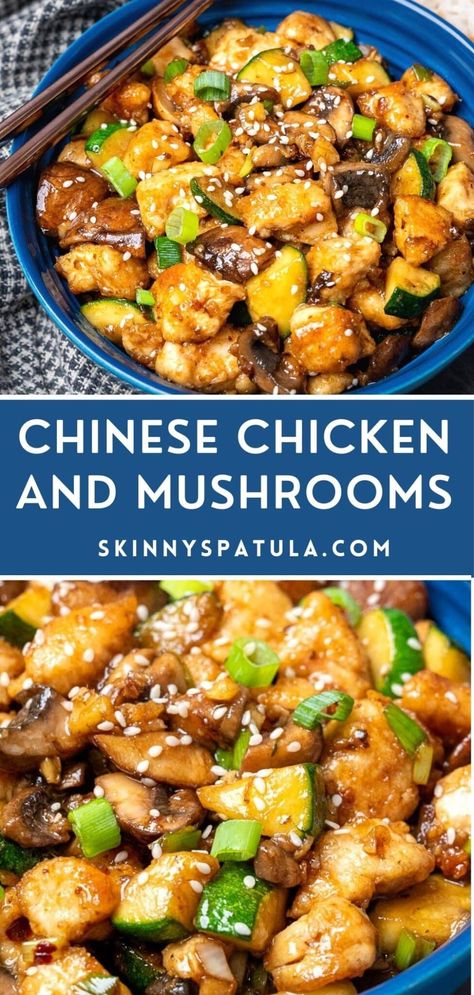 Asian Mushroom Chicken, Chicken Mushroom Stir Fry Recipes, Panda Mushroom Chicken, Asian Chicken And Mushroom Recipes, Chinese Chicken And Mushrooms, Chinese Chicken With Mushrooms, Chinese Mushroom Chicken Recipes, Chinese Mushroom Chicken, Mushroom Chicken Recipes Panda Express