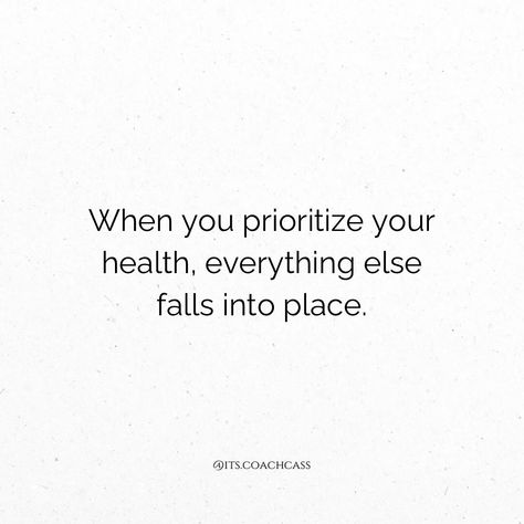 Prioritizing wellness isn’t just about feeling good; it’s the foundation for everything else in life. 💫 When we feel our best, we can give our best. 😌 Let’s make time for what truly matters — our health. 🧘🏼‍♀️ • • • #WellnessJourney #HealthyHabits #MindBodySoul #CoachCass #HealthyHabits #WellnessWarrior #TransformationInProgress #holisticlifestylecoach #wellnesscoach #weightlosscoach #healthiswealth #nontoxic #nontoxicliving #healthylifestyle #healthyhome #cleaneating #healthyfamily #heal... I Prioritize My Health, Prioritize Your Health Quotes, Health Priority Quotes, Chiropractic Art, Prioritize Health, Priorities Quotes, Prioritize Your Health, Holistic Lifestyle, Gratitude Quotes