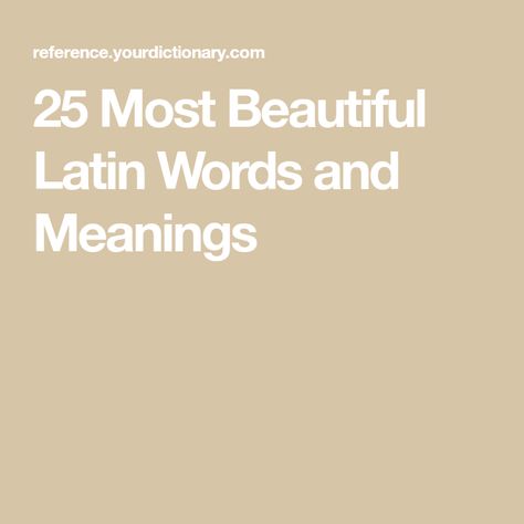 25 Most Beautiful Latin Words and Meanings Beauty Word Tattoo, Latin Words And Meanings Tattoo, Latin Style Tattoo, Short Latin Words With Meaning, Best Latin Phrases, Unique Words In Spanish, Latin Phrases About Books, Latin Love Words, Cute Latin Words