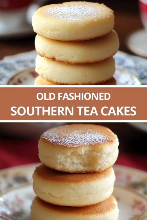 Old Fashioned Southern Tea Cakes Old Southern Dessert Recipes, Buttermilk Tea Cakes, Southern Tea Cookies, Homemade Tea Cakes, Recipes For Tea Time, Russian Tea Cake Cookies Recipe, Southern Baked Goods, Old Fashioned Jam Cake, Tea Cookies Old Fashion