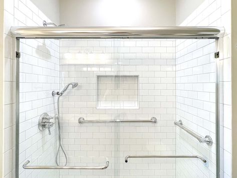 Shower Grab Bars 101: A Professional's Guide to Safety Rails Shower Grab Bar, Grab Bars In Bathroom, Bathroom Safety, Grab Bar, Basement Bathroom, Grab Bars, Shower Remodel, Popular Brands, Bathroom Renos