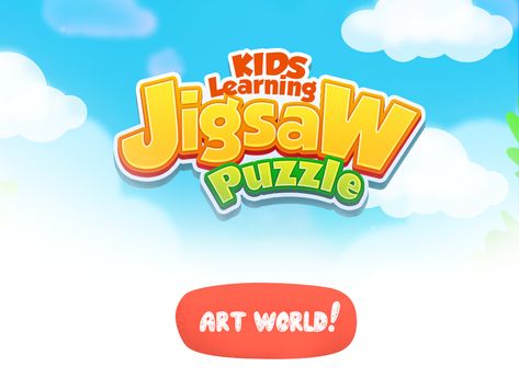 Puzzle Logo, Puzzle Games For Kids, 2d Game Art, Game Logo Design, Game Title, Photoshop Tutorial Design, Kids Game, Game Ui Design, Portfolio Web Design