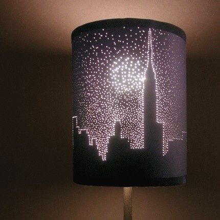 Poke holes in a dark lampshade for a starry effect. | 31 Home Decor Hacks That Are Borderline Genius Luminaria Diy, Diy Lampe, I Love Lamp, Paper Lampshade, Home Decor Hacks, Nyc Subway, Décor Diy, Diy Lamp, Crafty Diy