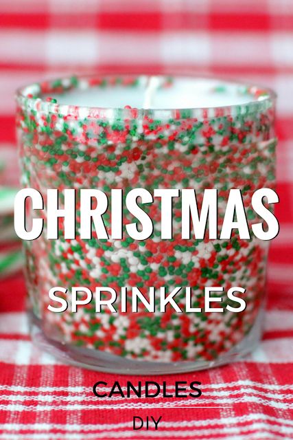 Elle Sees|| Beauty Blogger in Atlanta: DIY Christmas Sprinkles Candle Christmas Gel Candles Diy, Sprinkle Candles Diy, Gingerbread Candle Diy, Holiday Candles Diy, Christmas Candle Diy, Diy Sprinkle Candle, Sprinkle Candle, Homemade Christmas Candles, Diy Christmas Candles