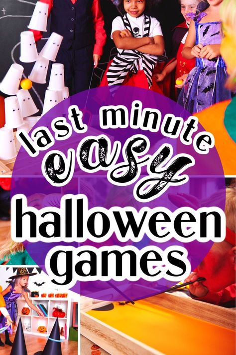 Easy Halloween Carnival Games For Kids, Easy Group Activities For Kids, Halloween Games For Work Party, Halloween Party Game Ideas For Kids, Halloween Group Activities For Adults, Halloween Pranks For Kids, Indoor Halloween Activities, Halloween Games For All Ages, Halloween Games For Kids Party At School