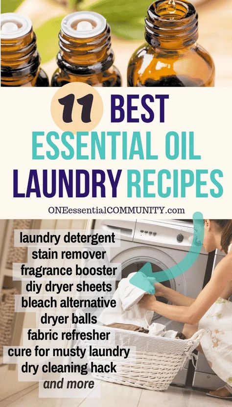 Essential Oil Recipes for Laundry Essential Oil Cleaning Recipes, Laundry Recipe, Diy Dryer Sheets, Homemade Dryer Sheets, Essential Oils For Laundry, Homemade Fabric Softener, Perfume Versace, Natural Bleach, Deep Cleaning Hacks