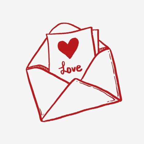 Love Letter Sketch, Cartoon Love Drawings, Love Letter Tattoo Envelope, Laufey Collage, Love Letters Tattoo, Heart Cartoon Drawing, Love Letter Doodles, Love Letters Drawing, Love Heart Sketch