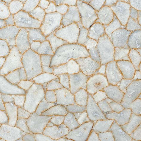 White crystal agate with gold leaf - a surface that truly speaks for itself.  Swipe to see this surface up close >>> For more, browse ‘materials’ on our website, or drop by our showroom on the King’s Road.  #surfacedesign #luxurymaterials #interiordesign #yachtdesign #residentialdesign #hoteldesign #diningtable Fameed Khalique, Instagram White, Stone Inlay, Yacht Design, White Agate, Hotel Design, White Crystal, Residential Design, The King