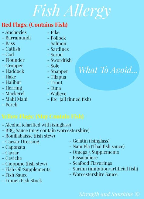 Fish allergies are not the same as a shellfish allergy. A fish allergy comprises what are called "finned fish", i.e. salmon, tuna, flounder, etc. Fish Allergy, Shellfish Allergy, Soy Allergy, Food Allergies Awareness, Low Histamine Diet, Allergy Awareness, Geek Food, Allergy Asthma, Asthma Symptoms