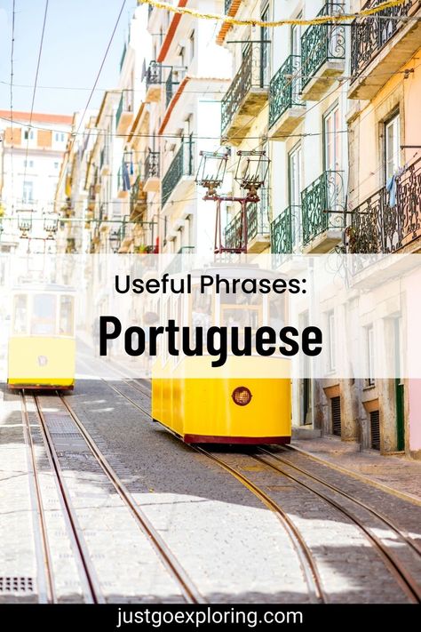 Make your travel to Portuguese-speaking countries smoother with this handy guide of essential phrases. Start speaking Portuguese today! Speaking Portuguese, Words In Portuguese, How To Speak Portuguese, Portuguese Phrases, European Portuguese, Portuguese Language Learning, Portuguese Words, Portugal Food, Travel Phrases