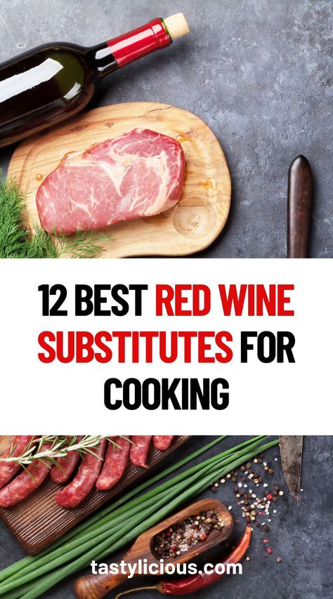 substitute for red wine cooking | red wine substitute for stew | red wine substitute bolognese | Best Substitutes For Red Wine | summer dinner recipes | healthy lunch ideas | dinner ideas | breakfast ideas | easy healthy dinner recipes Red Wine To Cook With, Cooking Wine Guide, Substitute For Red Wine In Cooking, Dry Red Wine For Cooking, Red Wine Substitute For Cooking, Best Red Wine For Cooking, Wine Substitute In Cooking, Red Wine For Cooking, Red Wine Recipes Cooking