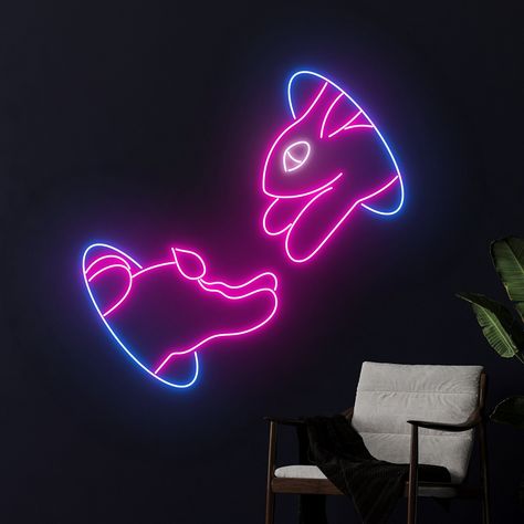 #NeonSigns #BrightIdeas #NeonSignNames #NeonInspiration #NeonRoom #RoomDecor Rabbit Burrow, Bunny Hopping, Neon Moon, Neon Logo, Rope Light, Led Neon Lighting, Neon Light Signs, Neon Art, Led Sign