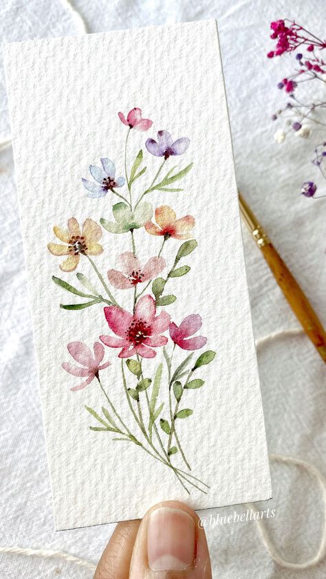 Watercolor Accessories, Akvarel Illustration, Artsy Cards, Ignorant Tattoo, Beautiful Wednesday, Fun Watercolor, Walls Art, Watercolor Flowers Tutorial, Sketchbook Illustration