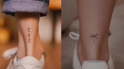 Envie d'un petit tattoo sur l'arrière de votre cheville, mais vous manquez d'inspiration ? Bonne nouvelle, nous avons une sélection toute prête ! Tattoos, Petit Tattoo, Ink Inspiration