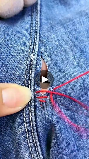 How to perfectly sew ripped jeans in a few seconds! | How to perfectly sew ripped jeans in a few seconds! | By Sweden Art & Architecture | How to perfectly sew ripped
jeans in a few minutes? Giving it a flawless finish. How To Sew Ripped Clothes, Sewing Ripped Jeans By Hand, Fix Ripped Jeans Embroidery, Diy Ripped Jeans Easy, Sew Ripped Jeans, How To Make Ripped Jeans, Jeans Repair, How To Patch Jeans, Ripped Jacket