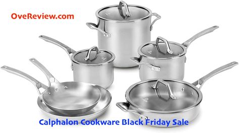 Calphalon Black Friday sale and deals 2021 are here so if you are someone who spends a lot of time in the kitchen then Calphalon offers products that will Calphalon Cookware, Kitchen Cookware Sets, Cookware Set Stainless Steel, Stainless Steel Pot, Pots And Pans Sets, Kitchen Pot, Stainless Steel Cookware, Nonstick Cookware, Cookware Sets