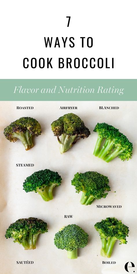 Learn everything you need to know about how to cook broccoli in this simple guide. And of course, it’s also a nutritional powerhouse. Broccoli is jam-packed with good-for-you vitamins, minerals, and disease-fighting compounds. And it’s also full of fiber and is excellent for your digestive system. But what’s the most delicious (and nutritious) way to prepare broccoli? Here’s my guide on how to buy it, prep it, and cook it seven ways. 7 Ways to Cook Broccoli. Rated Best to Worst: Flavour and ... How To Boil Broccoli On The Stove, Different Ways To Cook Broccoli, How To Roast Broccoli, Best Way To Cook Vegetables, Delicious Broccoli, Brocolli Benefits Nutrition, How To Make Broccoli Taste Good, Perfect Broccoli, Best Way To Make Broccoli