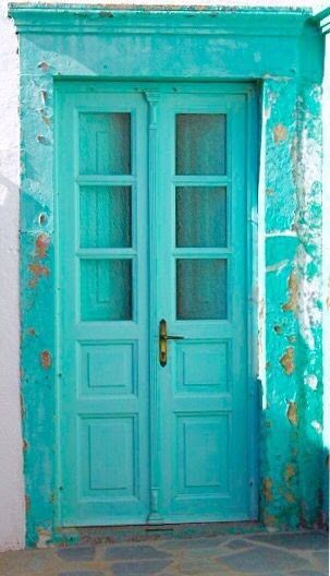 Torquise Aesthetics, Aqua Aesthetic, Exterior Paint Colours, Aqua Door, House Paint Colors, Turquoise Aesthetic, Turquoise Door, Shade House, Study Art