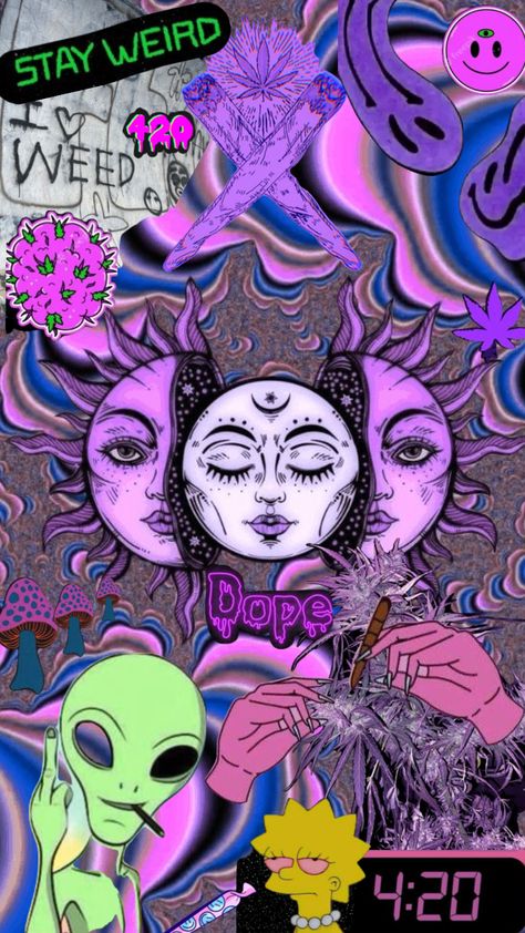 Trippy Aesthetic Desktop Wallpaper, Trippy Wallpaper Laptop, Stone Wallpaper Aesthetic, Pothead Wallpaper, Sesh Shed Ideas, Stoners Aesthetic, Mushroom Wallpapers, Trippy Asethic Wallpaper, Dope Aesthetic