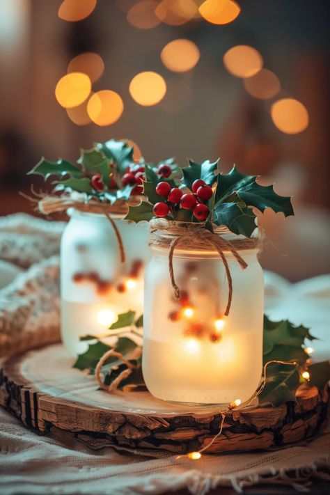 25 Best Christmas Table Centerpieces To Recreate On A Budget Christmas Wedding Centerpieces Diy, Small Christmas Village Display, Xmas Tables, Easy Christmas Table Centerpieces, Small Christmas Village, Easy Christmas Table, Filipino Party, Nutcracker Ideas, Christmas Party Centerpieces