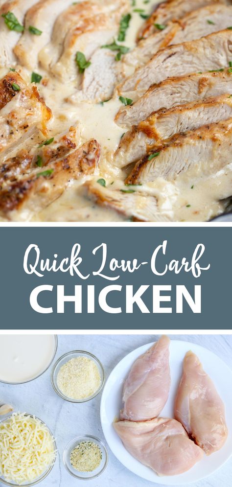 Easy Chicken Dinner Low Carb, Quick Healthy Dinner Low Carb, Quick Low Carb Chicken Recipes, Low Carb Easy Chicken Recipes, Chicken Diet Recipes Low Carb, Low Carb Low Fat Recipes For Dinner, Easy Chicken Keto Recipes, Clean Eating Meals Easy, No Carb Chicken Meals