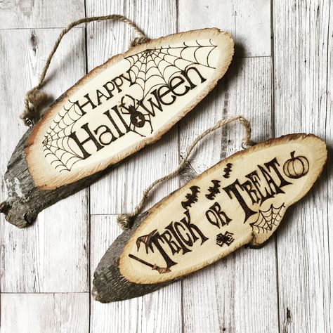 Autumn Wood Burning Ideas, Halloween Pyrography Ideas, Wood Burning Ideas Halloween, Fall Woodburning Ideas, Wood Burning Halloween, Halloween Woodburning Ideas, Fall Pyrography Ideas, Halloween Woodburning, Fall Wood Burning Ideas