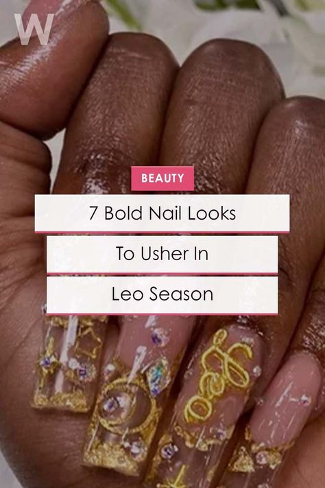 Of all the signs of the zodiac, the most attention-grabbing is Leo — because that's exactly how they want it. #leo #zodiacsigns #nailideas #nailinspo Leo Zodiac Nail Designs, Leo Nails Zodiac, Zodiac Nail Designs, Nail Looks, Signs Of The Zodiac, Leo Season, Leo Zodiac, The Signs, Beauty Trends