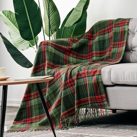 Blankets, Sofa Farmhouse, Blanket With Tassels, Blankets Soft, Fringe Throw Blanket, Fringe Throw, Amazon Com, Throw Blankets, Plaid Scarf