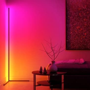 Novelty Floor Lamp, Corner Floor Lamp, Column Floor Lamp, Unique Floor Lamps, Corner Lamp, Japanese Minimalism, Mood Light, Led Floor Lamp, Beautiful Lighting