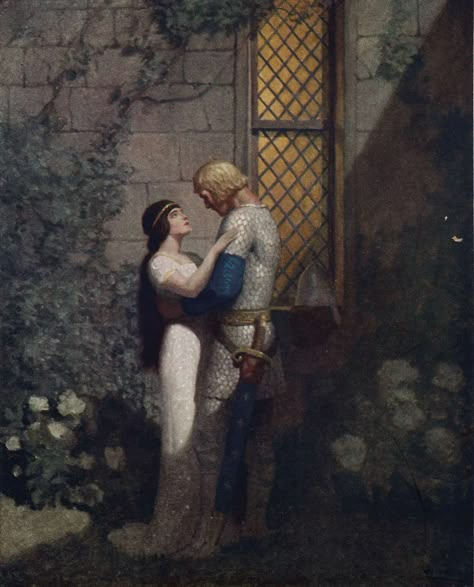 Courtly Love, N C Wyeth, The Boy King, Nc Wyeth, Medieval Romance, Roi Arthur, Istoria Artei, Rainer Maria Rilke, King Arthur