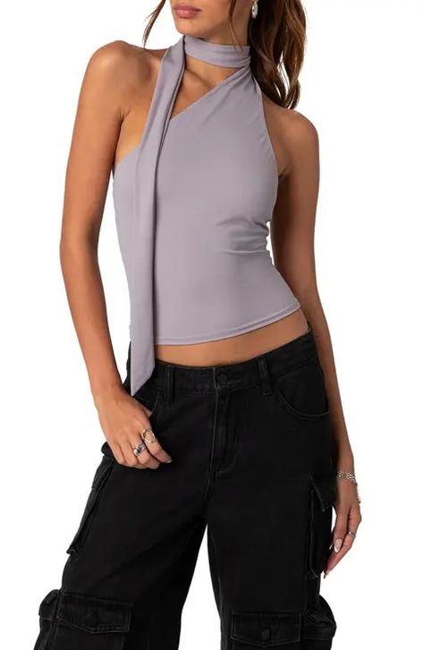 Women's Night Out Tops | Nordstrom Taiwan Outfit, Scarf Halter Top, Shoulder Scarf, Night Out Tops, Corset Crop Top, Scarf Top, Swimwear Dress, Knitted Romper, Halter Tops