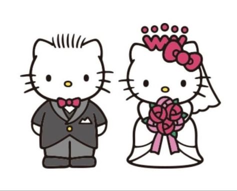 Hello Kitty Y Su Novio, Hello Kitty Wedding, X World, Hello Kitty Vans, Kawaii Hello Kitty, Hello Kitty Images, Hello Kitty Coloring, Kitty Drawing, Hello Kitty Backgrounds