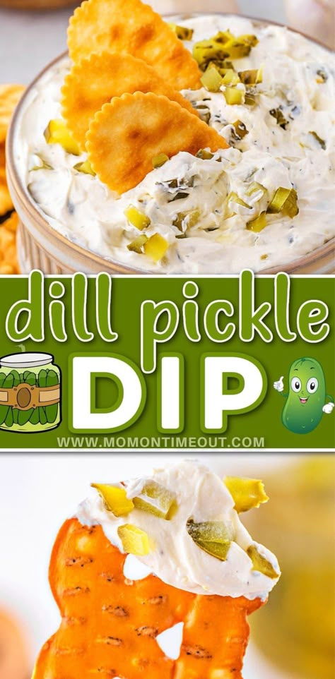 Appetizers Easy Summer, Dill Pickle Dip Recipe, Pickle Dip Recipe, Crispy Potato Chips, Dill Pickle Dip, Chips Food, Chips Dip, Pickle Dip, Raw Veggies