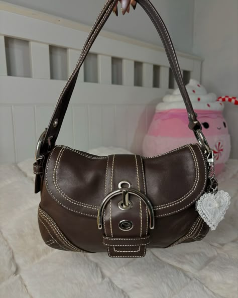 Brown coach bag outfit