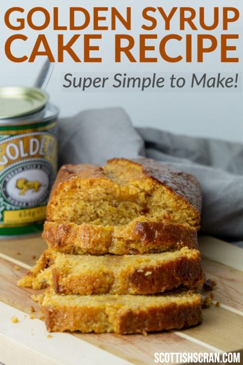 Syrup Cake Recipe, Scottish Baking, Golden Syrup Cake, Scottish Scran, Granny Cake, Canadian Recipes, Syrup Cake, British Recipes, Loaf Cake Recipes