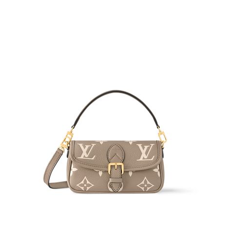 LOUIS VUITTON® - Nano Diane - Bicolore Tourterelle Creme Louis Vuitton Purses, Louis Vuitton Purse, Luxury Purses, Fancy Bags, Best Wallet, Belt Style, Louis Vuitton Official, Wallet Pouch, Monogram Bag