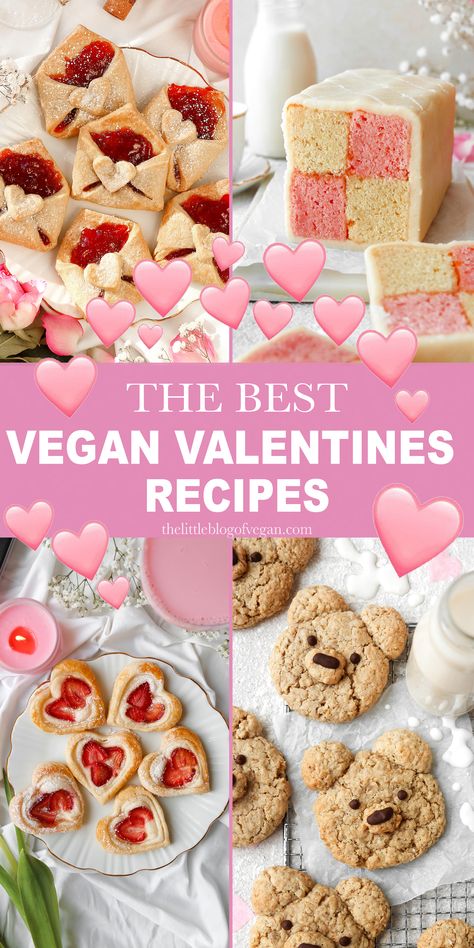 BEST EVER Vegan Valentines recipes! Happy Baking! Appetizers Vegan, Vegan Valentines, Valentines Brunch, Vegan Runner, Valentines Baking, Vegan Holiday Recipes, Valentine Recipes, Desserts Keto, Vegan Holiday